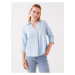 LC Waikiki Women's Shirt Collar Plain Blouse