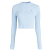 Tommy Jeans Sveter - TJW BXY CROP RIB SWEATER modrý