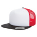 Foam Trucker with white front blk/wht/red