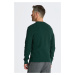 SVETER GANT COTTON TEXTURE C-NECK TARTAN GREEN