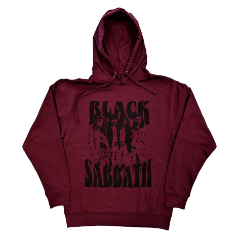 Black Sabbath mikina Band and Logo Červená