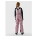 Dievčenské lyžiarske nohavice 4F JUNIOR TROUSERS FNK-JAW23TFTRF353-53S-DARK PINK