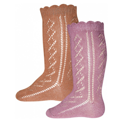 EWERS Ponožky  svetlohnedá / rosé