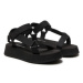 Calvin Klein Jeans Sandále Sandal Velcro Webbing In Mtl YW0YW01480 Čierna