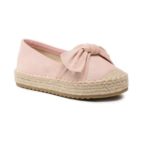 Ružové dievčenské espadrilky