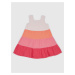 Ružové dievčenské šaty volánmi GAP