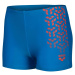 Arena boys kikko v swim short graphic blue china/calypso coral