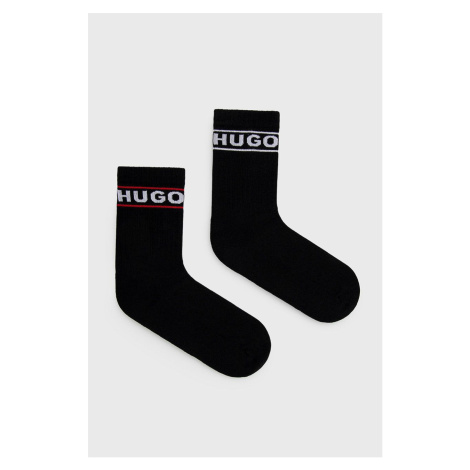 Ponožky HUGO dámske,čierna farba,50469276 Hugo Boss