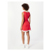 MAX&Co. Šaty 'NET'  svetlobéžová / červená / biela