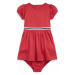 Šaty pre bábätká Polo Ralph Lauren červená farba, mini, áčkový strih