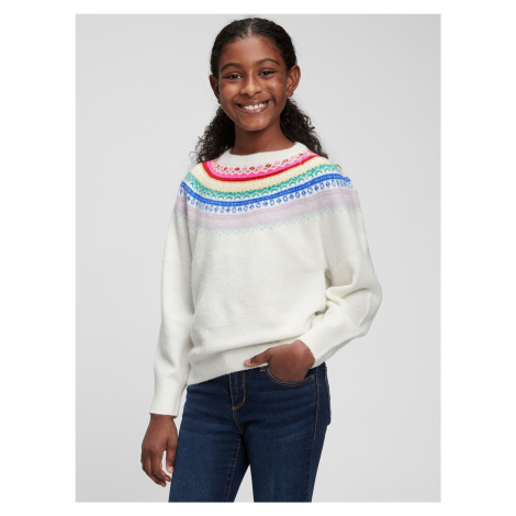 GAP Children's sweater with colorful pattern - Girls