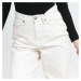 Kalhoty Urban Classics Ladies High Waist Wide Leg Cropped Denim Pants White