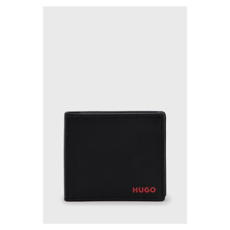 Kožená peňaženka HUGO pánsky, čierna farba, 50470760 Hugo Boss
