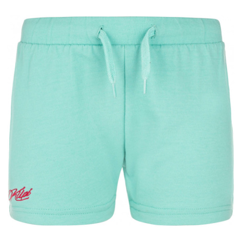 Girls' cotton shorts Kilpi SHORTY-JG turquoise