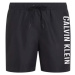 Pánske plavky MEDIUM DRAWSTRING KM0KM01004 BEH black - Calvin Klein