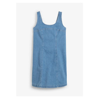 Džínsové šaty z bio bavlny so strečom