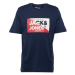 JACK & JONES Tričko 'JJNOLAN'  námornícka modrá / červená / biela