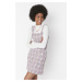 Trendyol Lilac Tassel Detailed Gilet Tweed Super Mini Dress