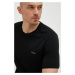 Pyžamové tričko BOSS pánsky,čierna farba,s nášivkou,50469550
