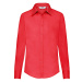 Red ladies' classic poplin shirt Fruit Of The Loom