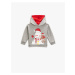 Koton Hooded Sweatshirt Snowman Printed Long Sleeve