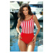 Caroline Venere M-624 swimsuit - red and white