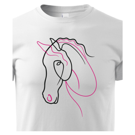 Detské tričko pre milovníkov koní - Silueta koňa
