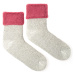 Vlnené ponožky Vlnáč Kožuch svetlorúžový