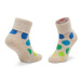 Happy Socks Súprava 3 párov vysokých detských ponožiek XKJUN08-0200 Zelená