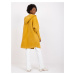 Horčicový teddy coat Carolyn -MBM-PL-1518.95P-mustard