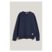 MIKINA GANT WASHED C-NECK SWEAT EVENING BLUE