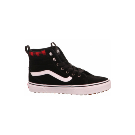 Juniorská vychádzková obuv VANS YT Filmore HI Vansguard (Suede) black red plaid