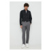 Košeľa Calvin Klein pánska,čierna farba,slim,s klasickým golierom,K10K110856