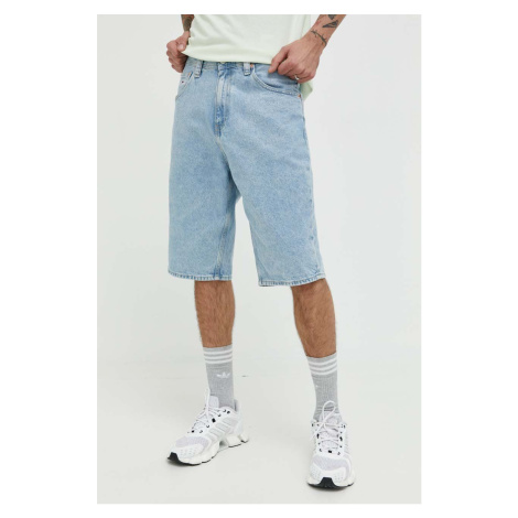 Rifľové krátke nohavice Tommy Jeans pánske Tommy Hilfiger