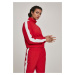 Women's short striped jacket with stopwatches red/wht