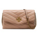 Tory Burch Kabelka Kira Chevron Chain Wallet 90343 Béžová