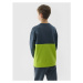 Chlapčenská mikina 4F JUNIOR SWEATSHIRT-4FJWSS24TSWSM0923-72N-LEMON NEON