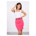 Skirt equipped with ribbed pink neon