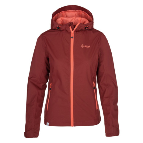 Women's outdoor jacket Kilpi ORLETI-W dark red