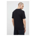 Bavlnené tričko New Balance MT31541BK-1BK, čierna farba, vzorované