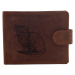 Pánska peňaženka MERCUCIO svetlohnedá vzor 88 mačka 2911906