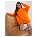 Orange sweatshirt basic Twist