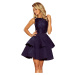 Elegantné tmavo modré šaty MOLLY 205-3