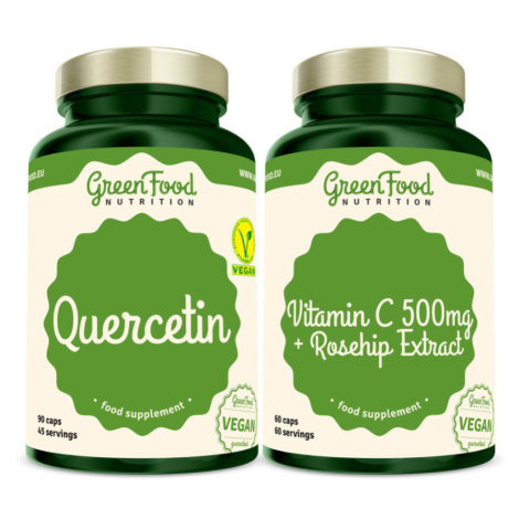 GREENFOOD NUTRITION Quercetin 90 kapsúl + vitamín C 500 mg 60 kapsúl