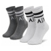 Armani Exchange Súprava 2 párov vysokých ponožiek unisex 953030 CC650 19310 Sivá