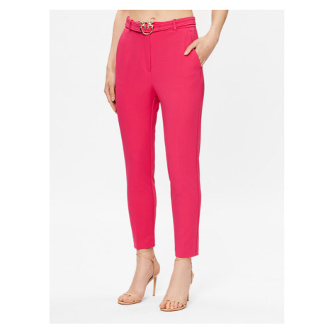Pinko Bavlnené nohavice 100309 A0KD Ružová Regular Fit