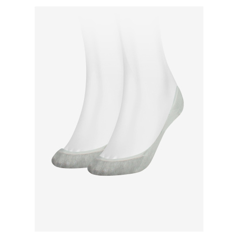 Set of two pairs of light gray women's socks Tommy Hilfiger - Ladies