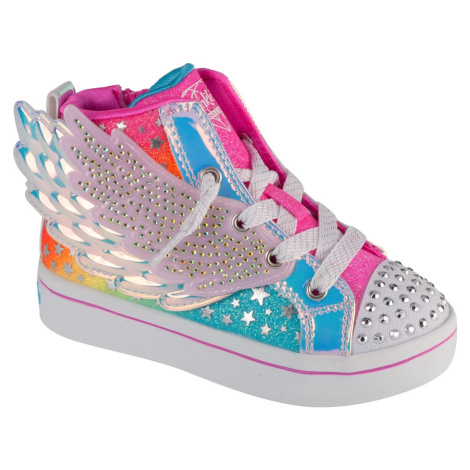 Farebné dievčenské členkové tenisky Skechers Twi-Lites 2.0 - Dreamy Wings 314392N-HPMT