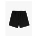 Koton Sports Shorts with Lace Waist and Zipper Pocket Detail