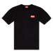 Tričko Diesel T-Nlabel-L1 T-Shirt Čierna